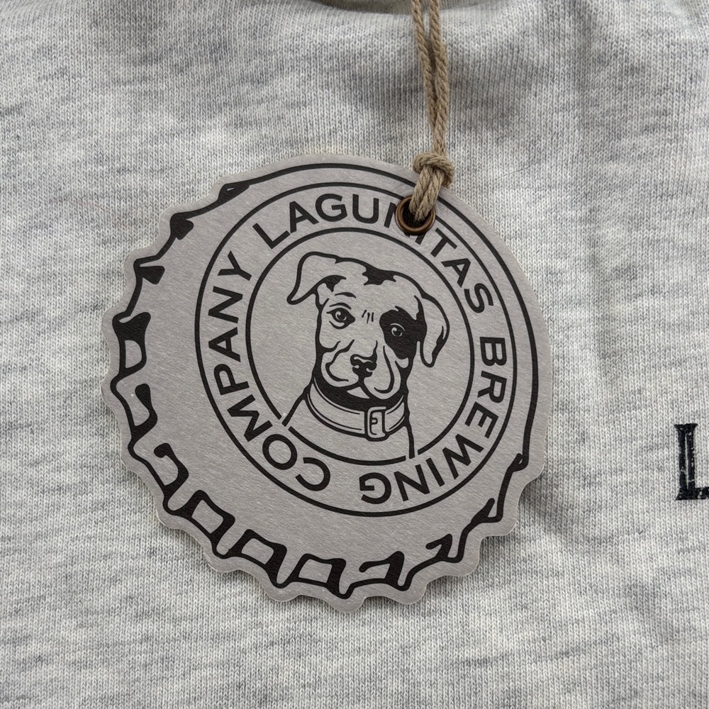 NEW! Lagunitas Men's Light Gray Pullover Hoodie - Large - Picture 3 of 11